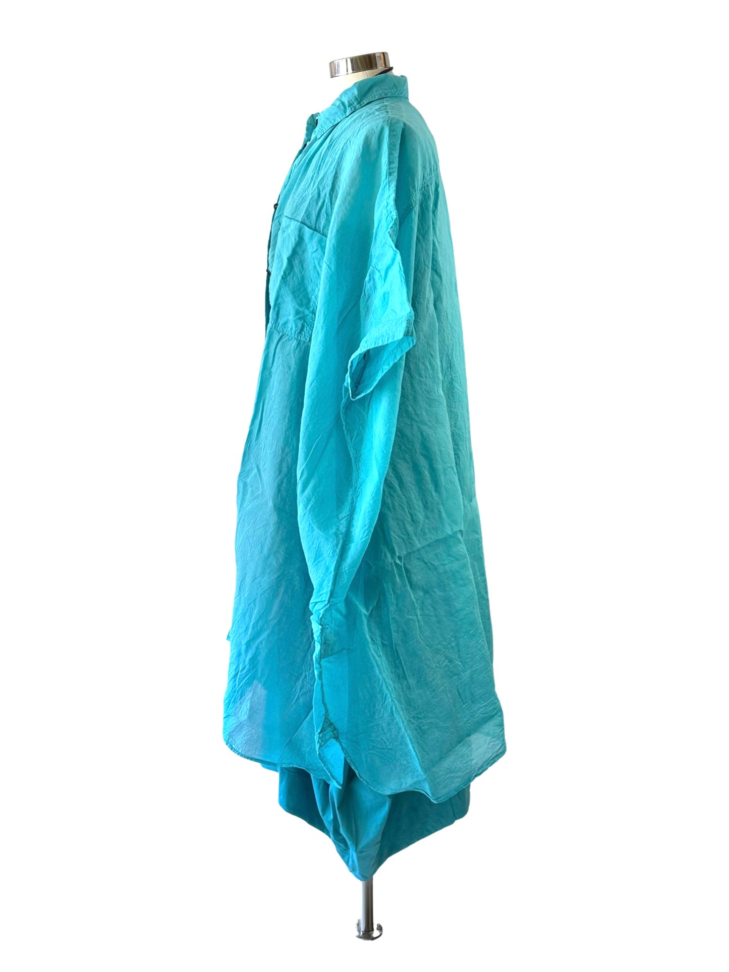 Rundholz Dip Long Shirt Dress Aqua Blue