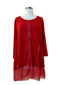 Rundholz Red Linen Sweater L/XL