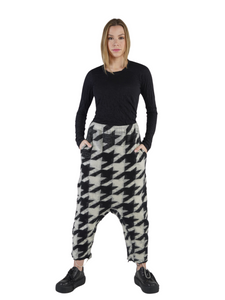 Black and Bone Jacquard Pant