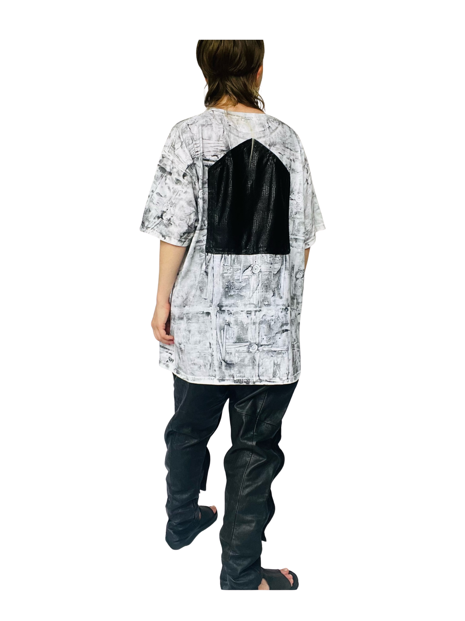 Meteor Clothing Black and White Block Boundary  Shirt