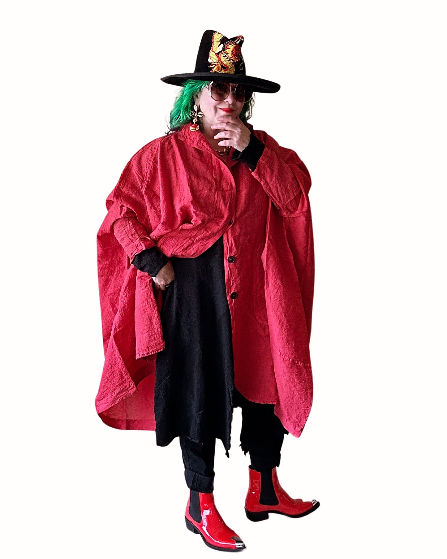 Rundholz Oversized Red Coat