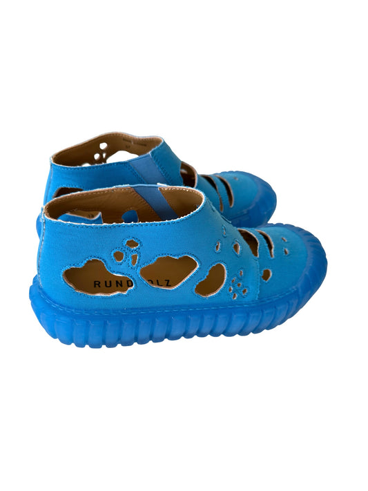 Rundholz Blue Croco Leather Shoe