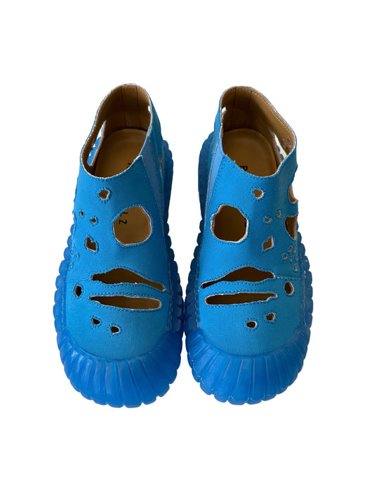 Rundholz Blue Croco Leather Shoe