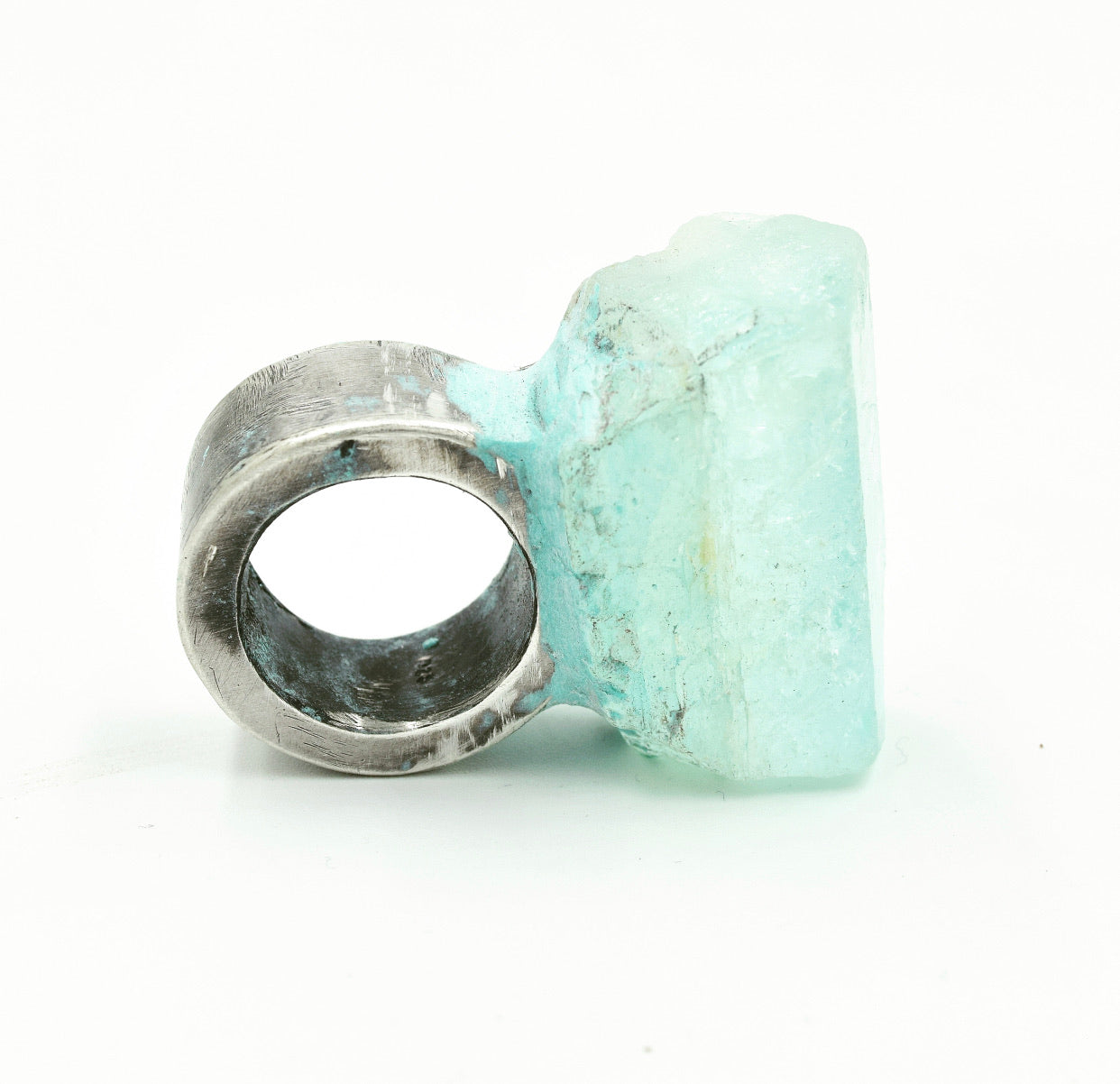 Jill Herlands Sterling Silver and Aquamarine Ring
