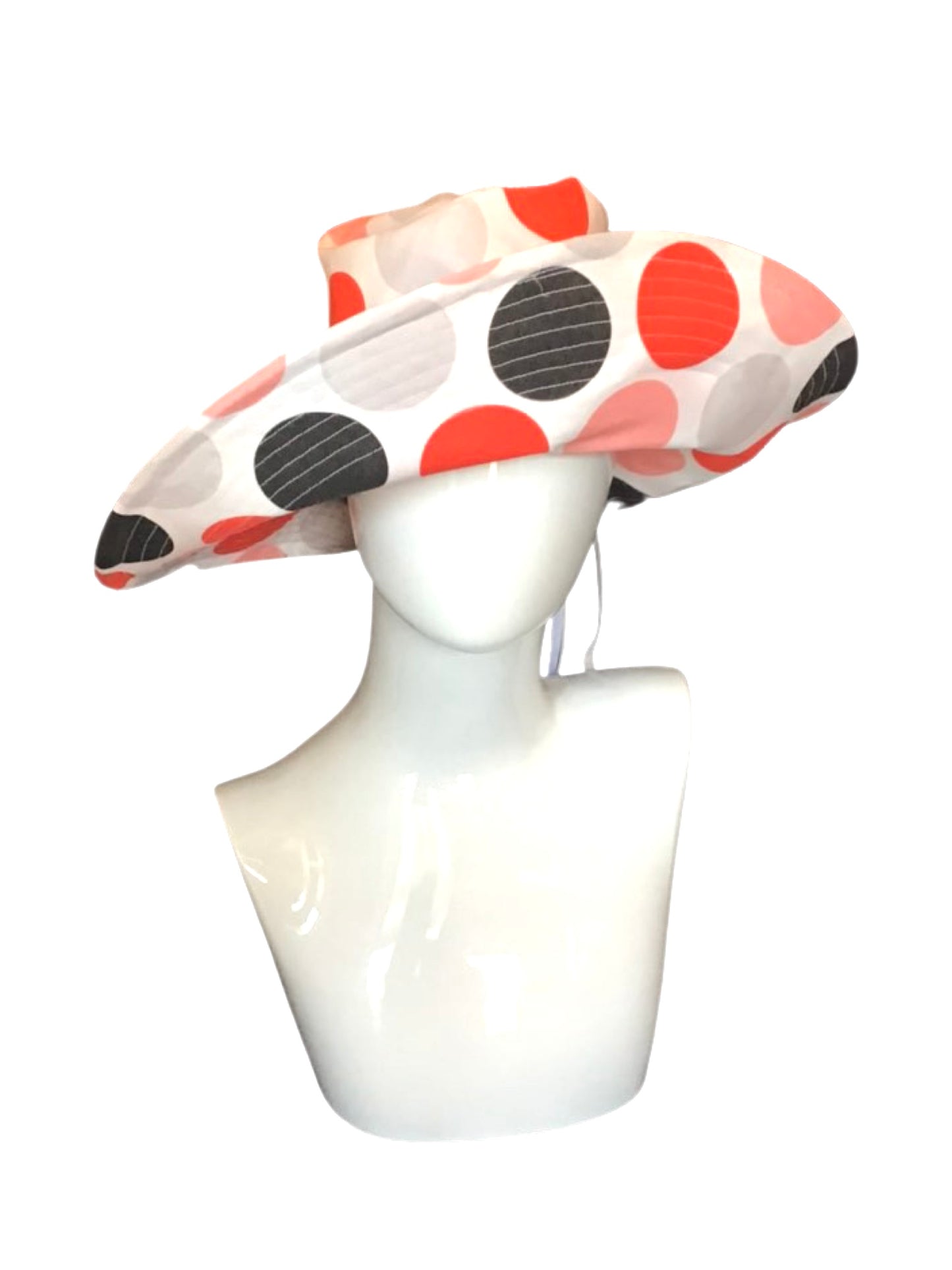 Romer Millinery Multi Color Dots Hat