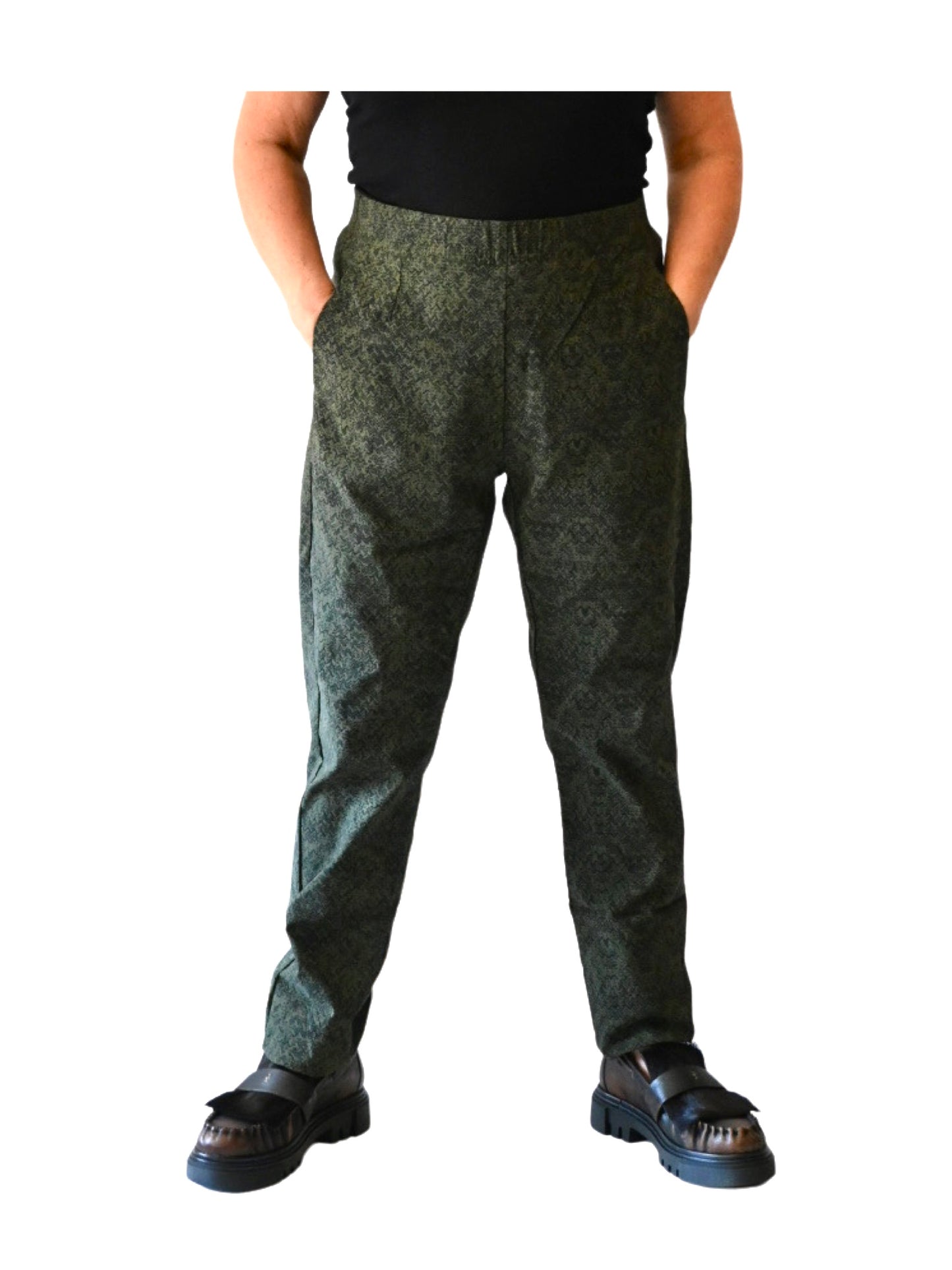 Rundholz Olive Print Trousers