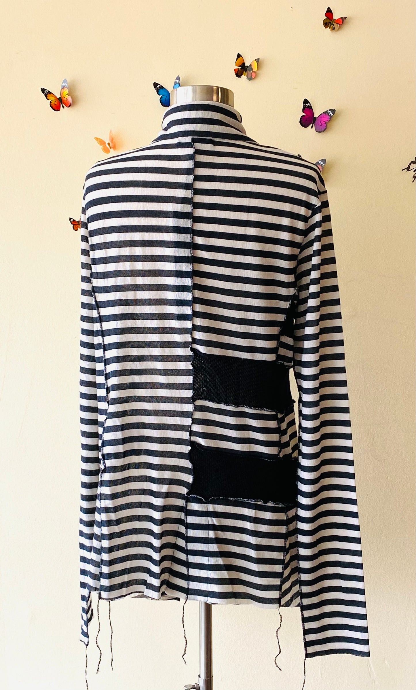 Rundholz Black and Oat Stripe Sweater