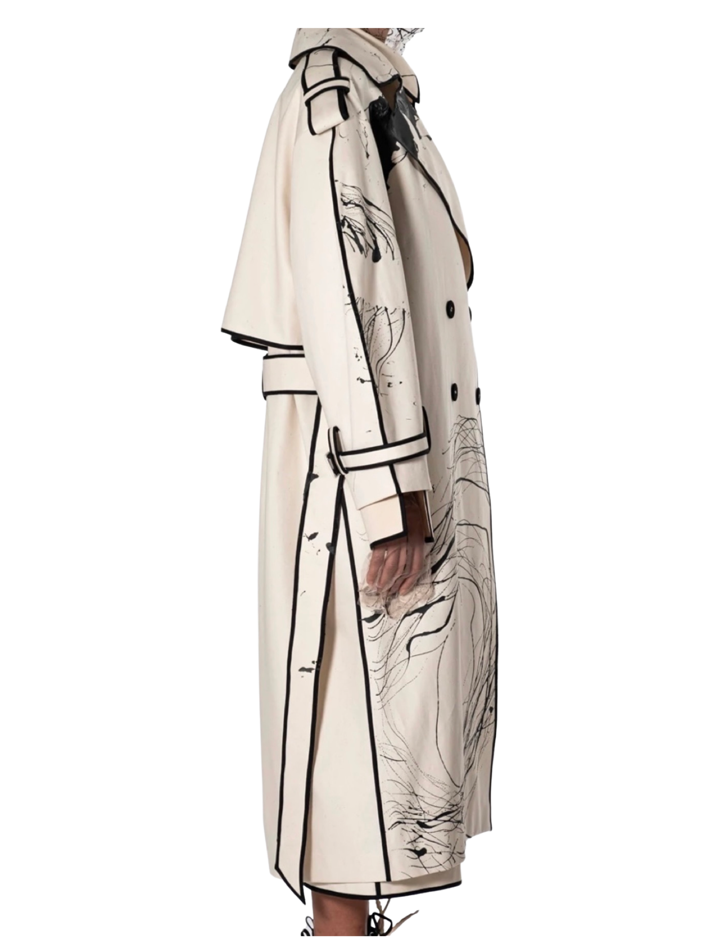 Armine Ohanyan Painted Trench Coat - Last One!